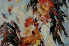 The-cock-fight-1.-2019.-oil-on-canvas-40x60-cm